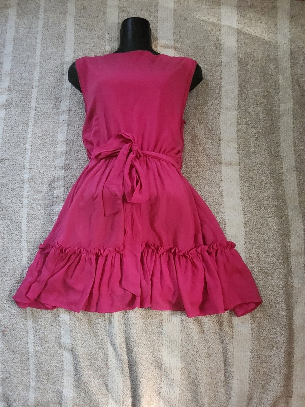 Flying Tomato Pink Ruffle Mini Dress Size Small